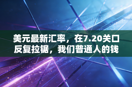 美元最新汇率,在7.20关口反复拉锯,我们普通人的钱袋子到底该何去何从?
