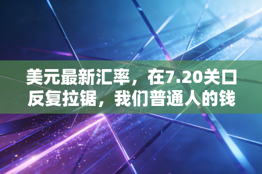 美元最新汇率，在7.20关口反复拉锯，我们普通人的钱袋子到底该何去何从？