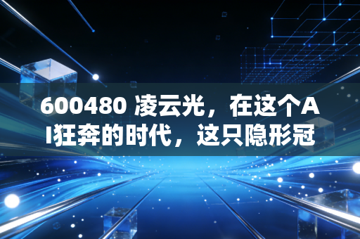 600480 凌云光，在这个AI狂奔的时代，这只隐形冠军是不是被低估了？