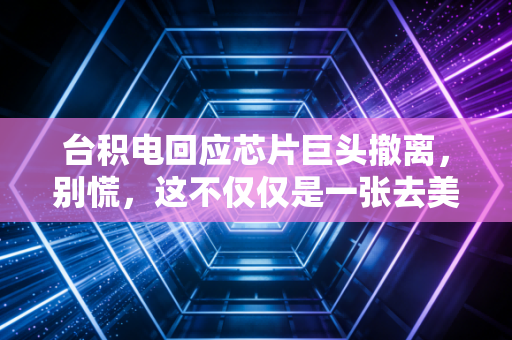 台积电回应芯片巨头撤离,别慌,这不仅仅是一张去美国的机票