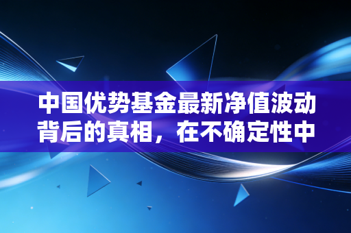 中国优势基金最新净值波动背后的真相,在不确定性中寻找确定性
