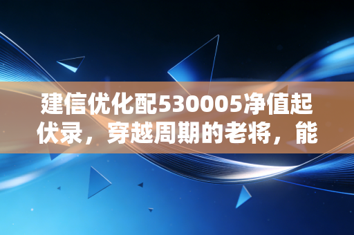 建信优化配530005净值起伏录,穿越周期的老将,能否治愈你的收益焦虑症?