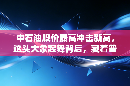 中石油股价最高冲击新高，这头大象起舞背后，藏着普通投资者的哪些悲与喜？
