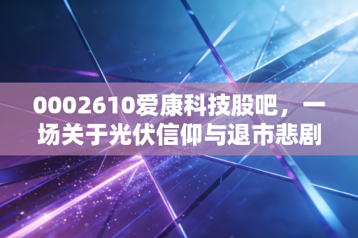 0002610爱康科技股吧，一场关于光伏信仰与退市悲剧的深度复盘，给所有散户的痛彻心扉一课