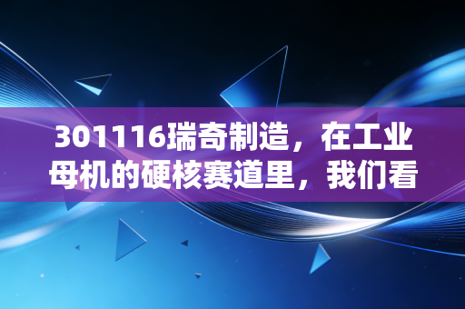 301116瑞奇制造,在工业母机的硬核赛道里,我们看到了什么?