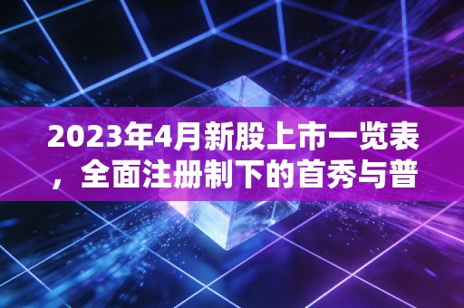 2023年4月新股上市一览表，全面注册制下的首秀与普通投资者的新考题