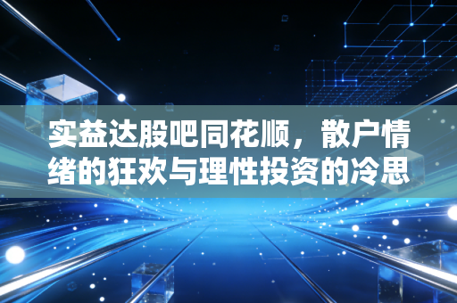 实益达股吧同花顺,散户情绪的狂欢与理性投资的冷思考