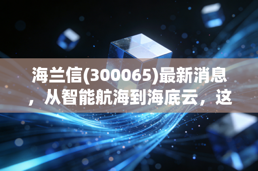 海兰信(300065)最新消息,从智能航海到海底云,这只深海独角兽到底成色几何?