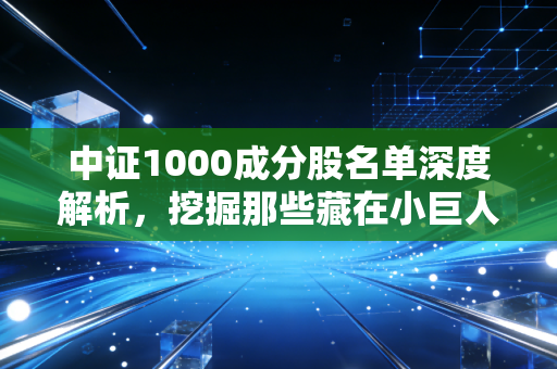 中证1000成分股名单深度解析，挖掘那些藏在小巨人里的财富密码