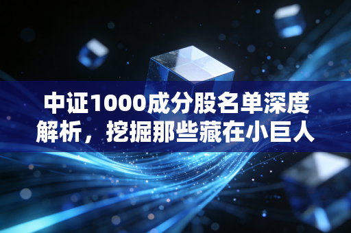 中证1000成分股名单深度解析，挖掘那些藏在小巨人里的财富密码