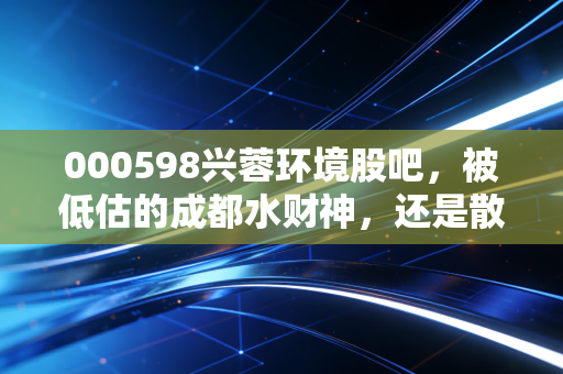 000598兴蓉环境股吧，被低估的成都水财神，还是散户眼中的磨人精？