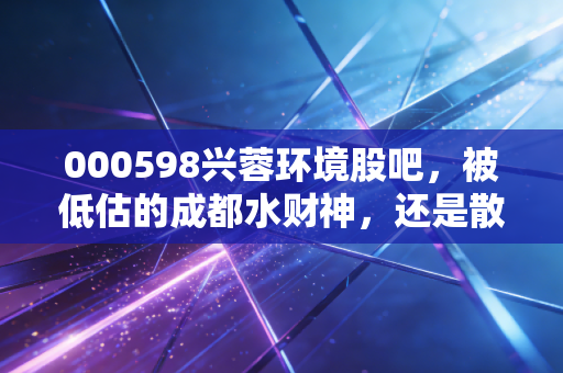 000598兴蓉环境股吧，被低估的成都水财神，还是散户眼中的磨人精？