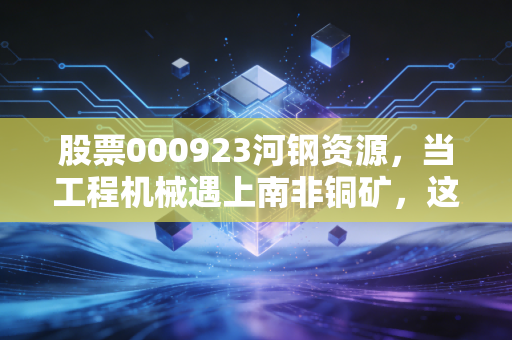 股票000923河钢资源，当工程机械遇上南非铜矿，这是一场怎样的周期豪赌？