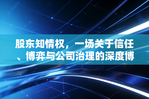股东知情权，一场关于信任、博弈与公司治理的深度博弈