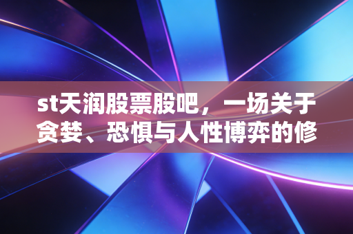 st天润股票股吧,一场关于贪婪、恐惧与人性博弈的修罗场