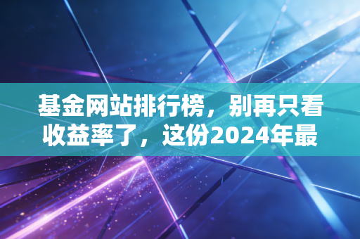 基金网站排行榜，别再只看收益率了，这份2024年最接地气的平台测评与选基心得