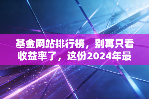 基金网站排行榜,别再只看收益率了,这份2024年最接地气的平台测评与选基心得