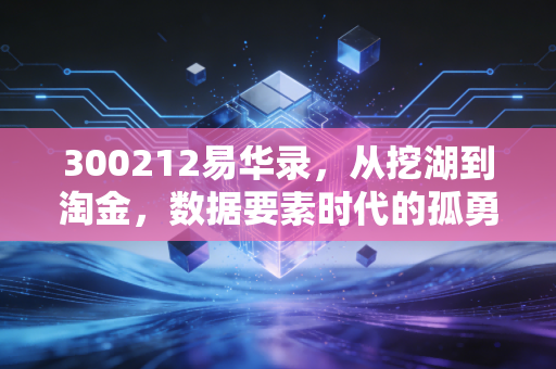300212易华录，从挖湖到淘金，数据要素时代的孤勇者还是领航员？