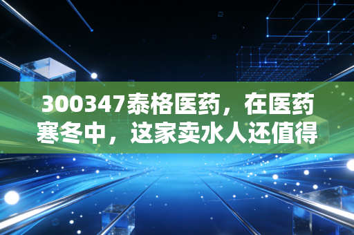 300347泰格医药,在医药寒冬中,这家卖水人还值得拥有吗?