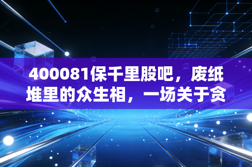 400081保千里股吧，废纸堆里的众生相，一场关于贪婪与遗忘的残酷教育