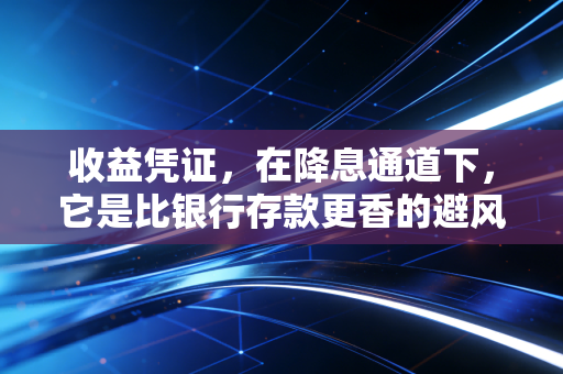 收益凭证，在降息通道下，它是比银行存款更香的避风港吗？