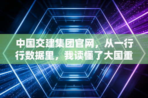 中国交建集团官网,从一行行数据里,我读懂了大国重器的基建狂魔底色与未来隐忧