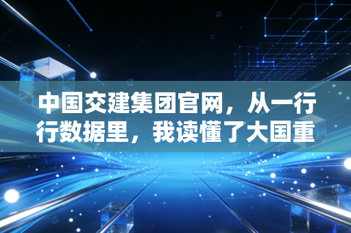 中国交建集团官网,从一行行数据里,我读懂了大国重器的基建狂魔底色与未来隐忧