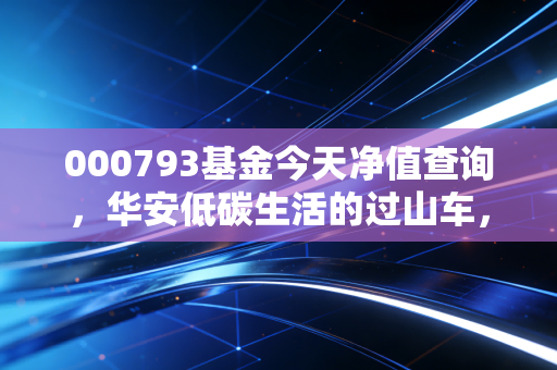 000793基金今天净值查询,华安低碳生活的过山车,我们该如何系好安全带?