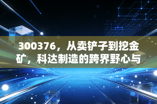 300376,从卖铲子到挖金矿,科达制造的跨界野心与估值迷局