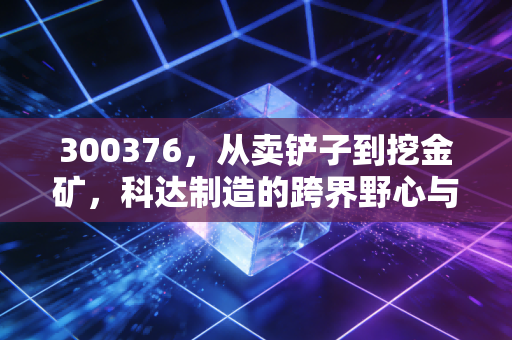 300376,从卖铲子到挖金矿,科达制造的跨界野心与估值迷局