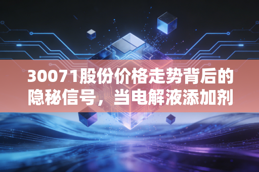 30071股份价格走势背后的隐秘信号,当电解液添加剂成为过山车的压舱石