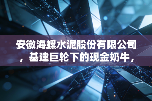安徽海螺水泥股份有限公司，基建巨轮下的现金奶牛，是时候抄底了吗？