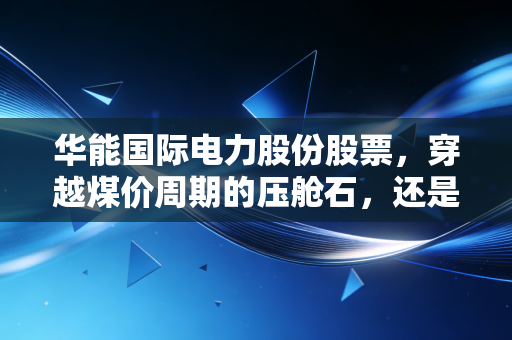华能国际电力股份股票，穿越煤价周期的压舱石，还是绿电转型的急先锋？