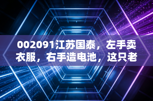 002091江苏国泰，左手卖衣服，右手造电池，这只老牌白马股还能再战十年吗？