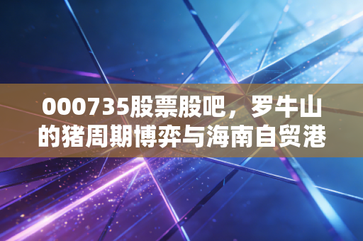 000735股票股吧,罗牛山的猪周期博弈与海南自贸港的迷雾,散户该何去何从?