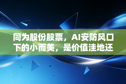 同为股份股票，AI安防风口下的小而美，是价值洼地还是炒作泡沫？