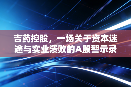 吉药控股,一场关于资本迷途与实业溃败的A股警示录