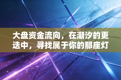 大盘资金流向，在潮汐的更迭中，寻找属于你的那座灯塔