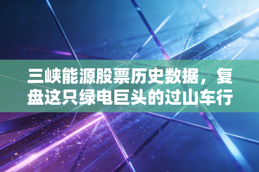 三峡能源股票历史数据，复盘这只绿电巨头的过山车行情与未来价值