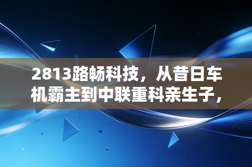 2813路畅科技，从昔日车机霸主到中联重科亲生子，这只股票还有多少想象力？