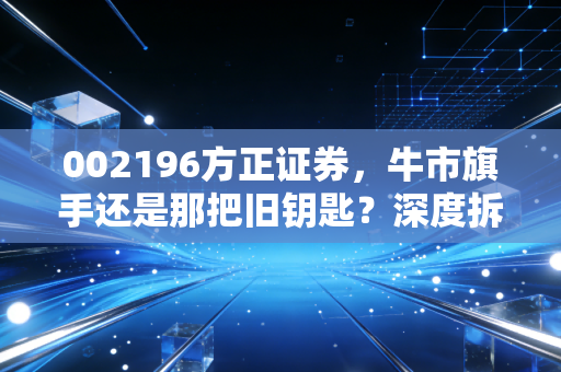 002196方正证券,牛市旗手还是那把旧钥匙?深度拆解券商股的宿命与新生
