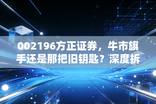 002196方正证券,牛市旗手还是那把旧钥匙?深度拆解券商股的宿命与新生