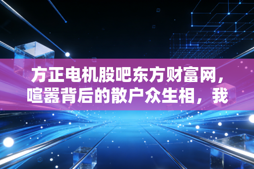 方正电机股吧东方财富网,喧嚣背后的散户众生相,我看这只过山车的真实未来