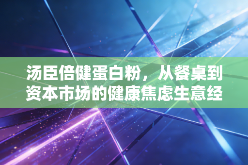 汤臣倍健蛋白粉，从餐桌到资本市场的健康焦虑生意经