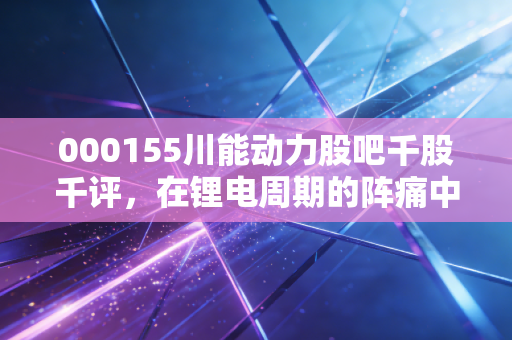 000155川能动力股吧千股千评，在锂电周期的阵痛中寻找新能源的真正底色