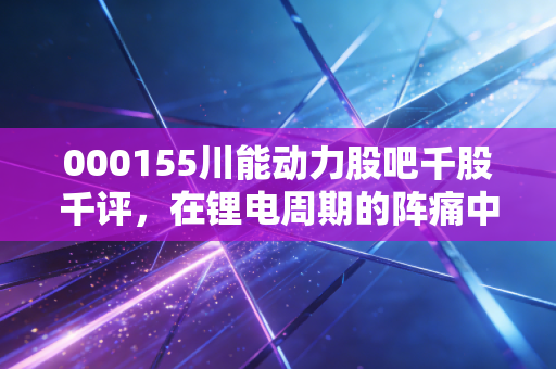 000155川能动力股吧千股千评，在锂电周期的阵痛中寻找新能源的真正底色