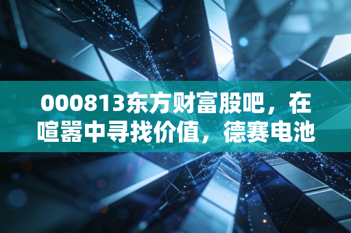 000813东方财富股吧，在喧嚣中寻找价值，德赛电池背后的散户众生相