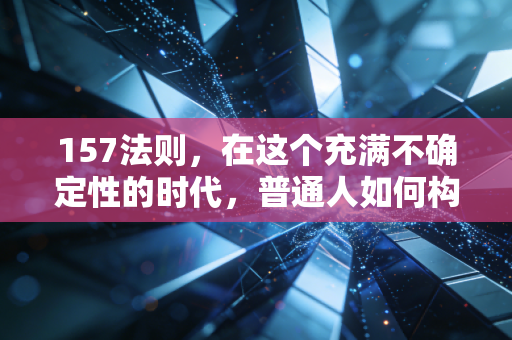157法则，在这个充满不确定性的时代，普通人如何构建反脆弱的财富护城河