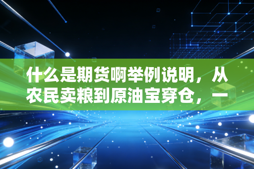 什么是期货啊举例说明，从农民卖粮到原油宝穿仓，一文带你彻底读懂期货的爱恨情仇