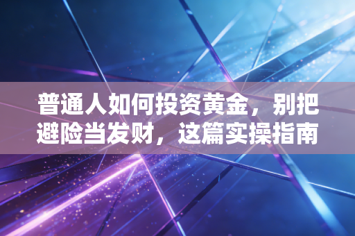 普通人如何投资黄金,别把避险当发财,这篇实操指南能帮你省下不少冤枉钱